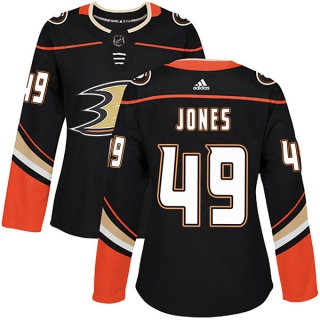Women's Max Jones Anaheim Ducks Adidas Home Jersey - Authentic Black