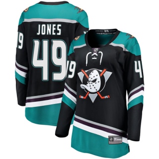 Women's Max Jones Anaheim Ducks Fanatics Branded Alternate Jersey - Breakaway Black