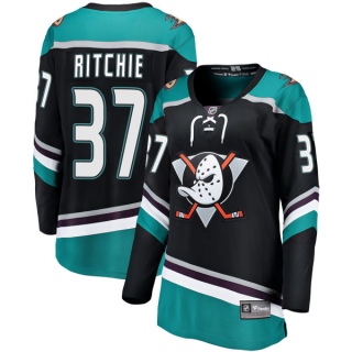 Women's Nick Ritchie Anaheim Ducks Fanatics Branded Alternate Jersey - Breakaway Black