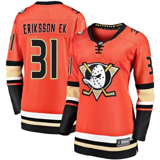 Women's Olle Eriksson Ek Anaheim Ducks Fanatics Branded Breakaway 2019/20 Alternate Jersey - Premier Orange