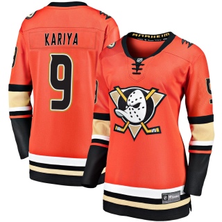 Women's Paul Kariya Anaheim Ducks Fanatics Branded Breakaway 2019/20 Alternate Jersey - Premier Orange