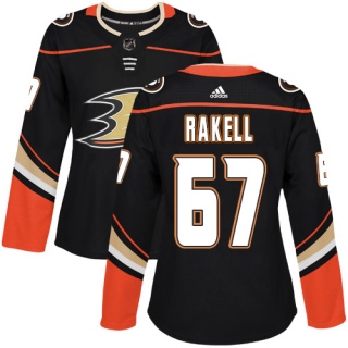 Women's Rickard Rakell Anaheim Ducks Adidas Home Jersey - Authentic Black