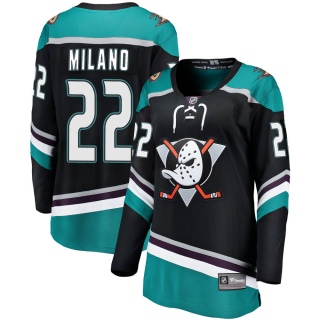 Women's Sonny Milano Anaheim Ducks Fanatics Branded ized Alternate Jersey - Breakaway Black