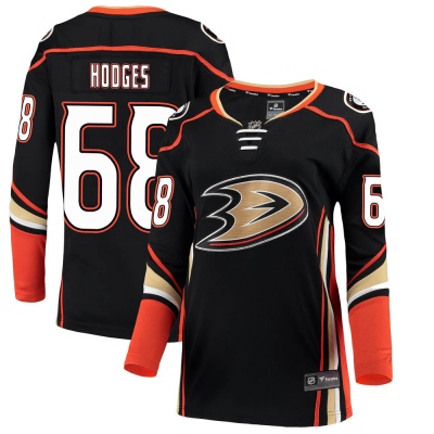 Women's Tom Hodges Anaheim Ducks Fanatics Branded Home Jersey - Breakaway Black