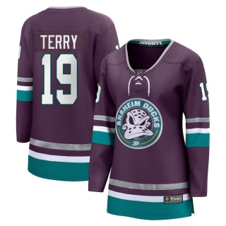 Women's Troy Terry Anaheim Ducks Fanatics Branded 30th Anniversary Breakaway Jersey - Premier Purple