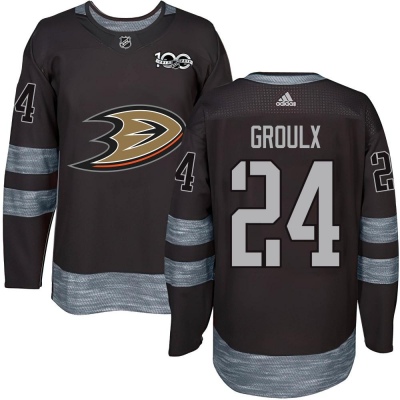 Youth Bo Groulx Anaheim Ducks 1917- 100th Anniversary Jersey - Authentic Black