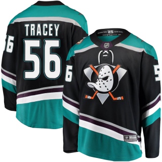 Youth Brayden Tracey Anaheim Ducks Fanatics Branded Alternate Jersey - Breakaway Black