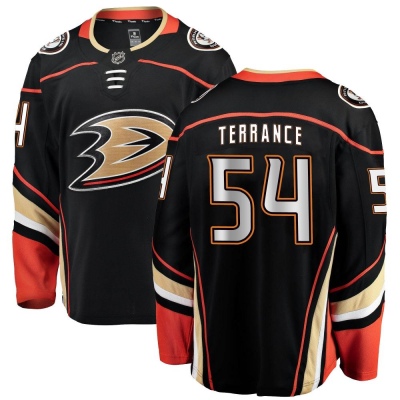 Youth Carey Terrance Anaheim Ducks Fanatics Branded Home Jersey - Breakaway Black