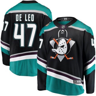 Youth Chase De Leo Anaheim Ducks Fanatics Branded Alternate Jersey - Breakaway Black