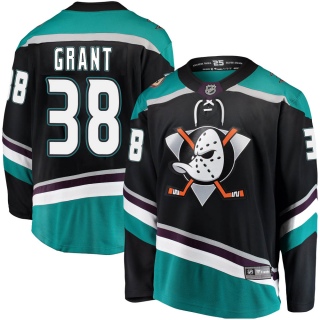 Youth Derek Grant Anaheim Ducks Fanatics Branded Alternate Jersey - Breakaway Black