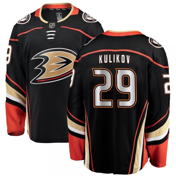Youth Dmitry Kulikov Anaheim Ducks Fanatics Branded Home Jersey - Breakaway Black