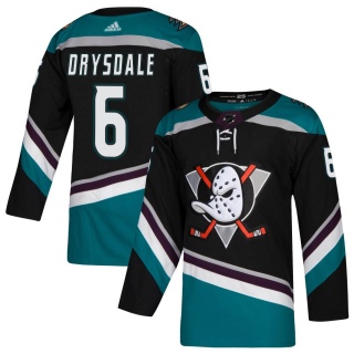Youth Jamie Drysdale Anaheim Ducks Adidas Teal Alternate Jersey - Authentic Black
