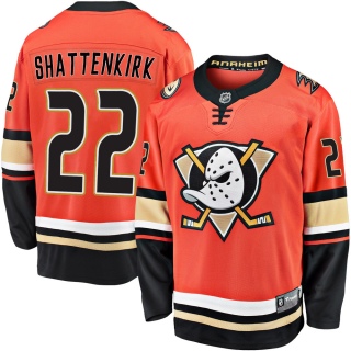 Youth Kevin Shattenkirk Anaheim Ducks Fanatics Branded Breakaway 2019/20 Alternate Jersey - Premier Orange