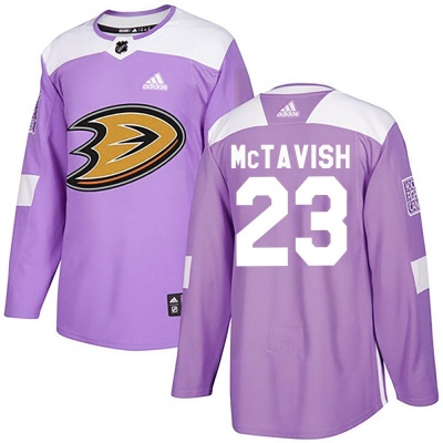 Youth Mason McTavish Anaheim Ducks Adidas Fights Cancer Practice Jersey - Authentic Purple