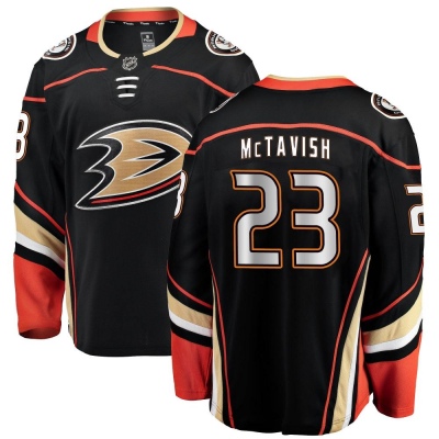 Youth Mason McTavish Anaheim Ducks Fanatics Branded Home Jersey - Breakaway Black