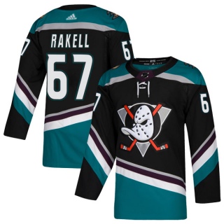 Youth Rickard Rakell Anaheim Ducks Adidas Teal Alternate Jersey - Authentic Black