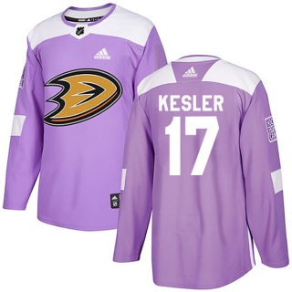 Youth Ryan Kesler Anaheim Ducks Adidas Fights Cancer Practice Jersey - Authentic Purple