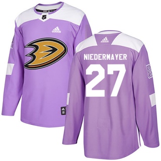Youth Scott Niedermayer Anaheim Ducks Adidas Fights Cancer Practice Jersey - Authentic Purple