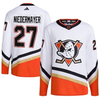 Youth Scott Niedermayer Anaheim Ducks Adidas Reverse Retro 2.0 Jersey - Authentic White