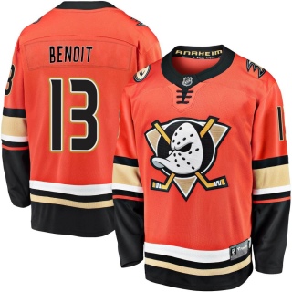 Youth Simon Benoit Anaheim Ducks Fanatics Branded Breakaway 2019/20 Alternate Jersey - Premier Orange