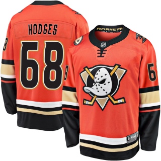 Youth Tom Hodges Anaheim Ducks Fanatics Branded Breakaway 2019/20 Alternate Jersey - Premier Orange