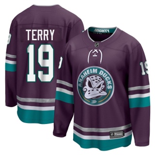 Youth Troy Terry Anaheim Ducks Fanatics Branded 30th Anniversary Breakaway Jersey - Premier Purple