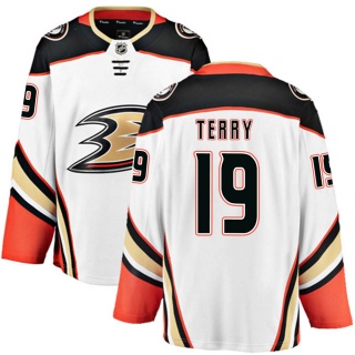 Youth Troy Terry Anaheim Ducks Fanatics Branded Away Jersey - Breakaway White