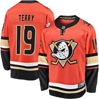 Youth Troy Terry Anaheim Ducks Fanatics Branded Breakaway 2019/20 Alternate Jersey - Premier Orange